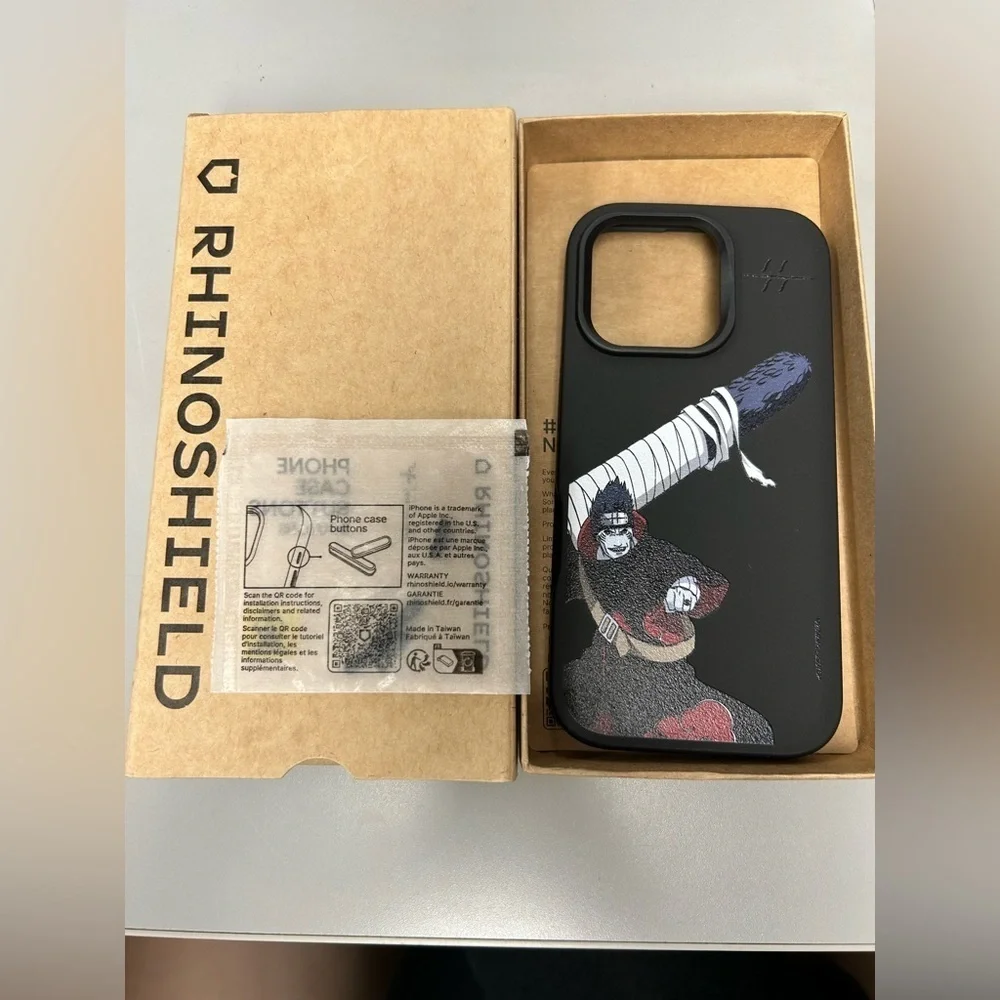 Naruto Rhinoshield black iPhone 16 case, Naruto Shippuden, Kisame, anime